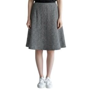 Ann Taylor Classic Wool blend Black Skirt 12